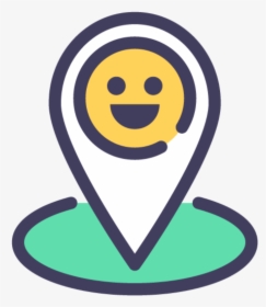 Smiley Map Pointer - Smiley Map, HD Png Download, Free Download