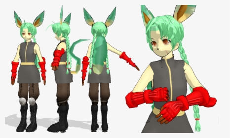 Chocolate The Leafeon - Cartoon, HD Png Download, Free Download