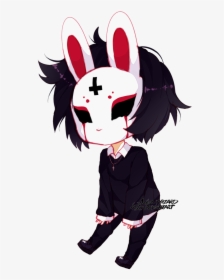 Anime Girl Bunny Mask Clipart , Png Download - Anime Girl With Mask, Transparent Png, Free Download