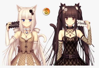 Chocola Et Vanilla - Anime Vanilla And Chocolate, HD Png Download, Free Download