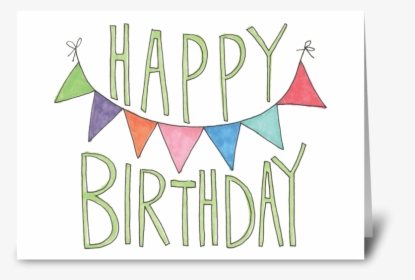 Happy Birthday Banner Greeting Card - Graphic Design, HD Png Download, Free Download