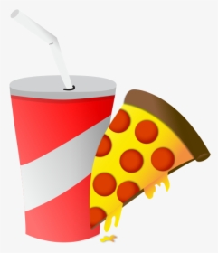 Drink And Pizza Emoji - Pizza And Drink Emoji, HD Png Download, Free Download