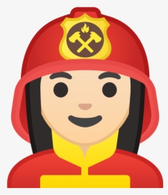 Woman Firefighter Png - Firefighter Emoji Png, Transparent Png, Free Download
