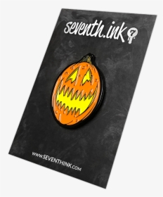 Scary Jack O Lantern Enamel Pin - Graphic Design, HD Png Download, Free Download