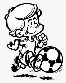 Draw Cartoon Soccer Player, HD Png Download, Free Download