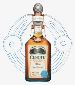 Transparent Tequila Bottle Png - Cenote Anejo, Png Download, Free Download