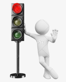 Stoplight Clipart Traffic Junction - Red Traffic Light Drawing, HD Png Download, Free Download