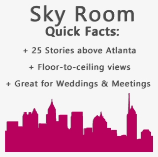 Skyroom Atlanta - Skyline, HD Png Download, Free Download