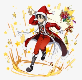 #anime #christmas #kawaii #kirito #freetoedit - Sword Art Online Kirito Christmas, HD Png Download, Free Download