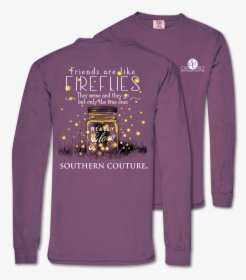 Southern Couture Friends Like Fireflies Berry Ls, HD Png Download, Free Download
