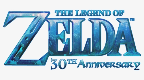 [revision] Zelda 30th Anniversary Logo V2 - Electric Blue, HD Png Download, Free Download