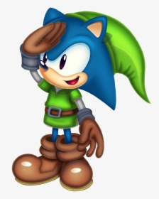 Sonic In Link Costume, HD Png Download, Free Download