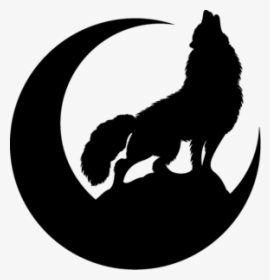 #ftestickers #moon #wolf #silhouette - Bozkurt Vektör, HD Png Download, Free Download