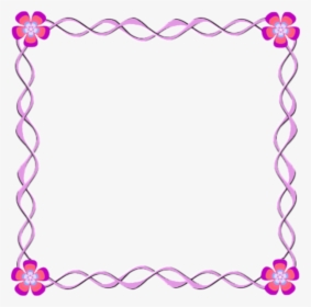 Designs Borders Frames Clipart Borders And Frames Picture - Flower Simple Border Designs, HD Png Download, Free Download