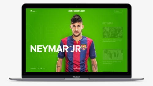 Macbook-neymar - Led-backlit Lcd Display, HD Png Download, Free Download
