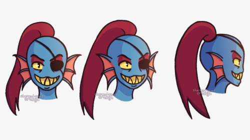 Undyne Ref Sheet - Cartoon, HD Png Download, Free Download