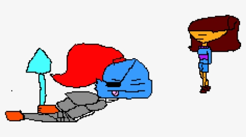 Undyne In The Hotlands Undertale, HD Png Download, Free Download