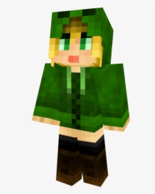 Minecraft Skin Creeper Hoodie Girl Hd Png Download Kindpng