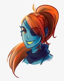 Undertale Fanart Undyne Human , Png Download - Undertale Art Undyne, Transparent Png, Free Download