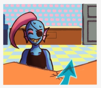 Undyne And Her House - Cartoon, HD Png Download, Free Download