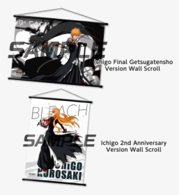 Brave Souls Wall Scrolls - Bleach Brave Souls 2nd Anniversary Ichigo, HD Png Download, Free Download