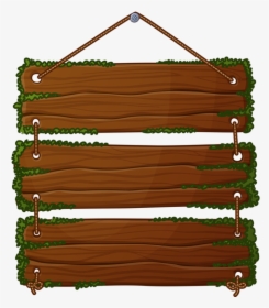 Wooden Board Clip Art - Wooden Banner Vector, HD Png Download, Free Download