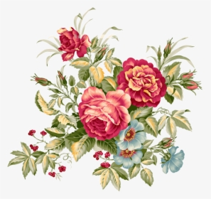 Transparent Background Vintage Flowers Png, Png Download, Free Download