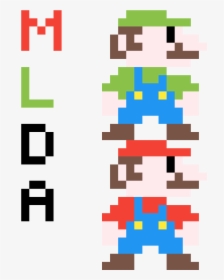 Mario And Luigi"s Dumb Adventures - Mario Pixel Art Animation, HD Png Download, Free Download