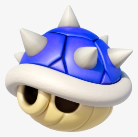 Spiny - Mario Kart Blue Shell Png, Transparent Png, Free Download