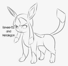 Pokemon Glaceon Coloring Pages Sketch Coloring Page - Glaceon Base, HD Png Download, Free Download
