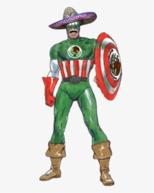 Tii Mexico Captain America United States Of America - Captain America Captain Mexico, HD Png Download, Free Download