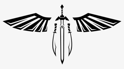Transparent Tribal Tattoo Png - Sword And Wings Png, Png Download, Free Download