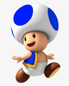 Blue Toad Png - Blue Toad Mario Bros, Transparent Png, Free Download