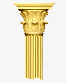 Transparent Greek Pillar Png - Golden Pillar Png, Png Download, Free Download
