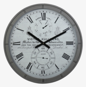 Kullberg British Naval Metal Wall Clock - Clock, HD Png Download, Free Download