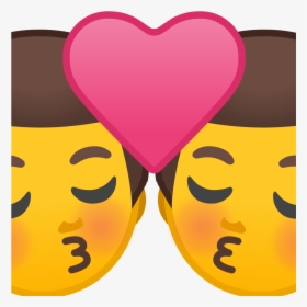 Kiss Man Man Icon - Man Woman Love Emoji, HD Png Download, Free Download