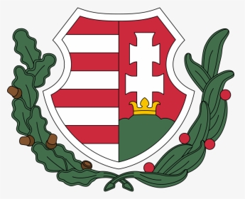 Olive Branch Crest Png - Hungary Coat Of Arm, Transparent Png, Free Download