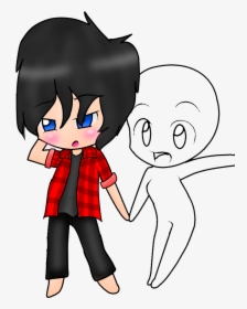 Akuma Nd Oc Base - Cartoon, HD Png Download, Free Download