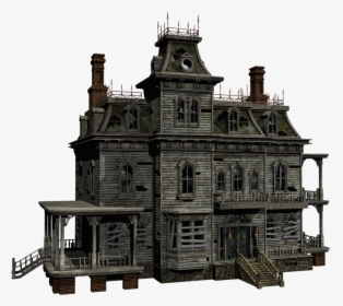 Haunted House 04 Png Stock By - Haunted House White Background, Transparent Png, Free Download