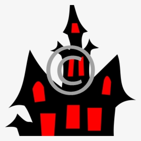 Haunted House Clipart Black And White, HD Png Download, Free Download