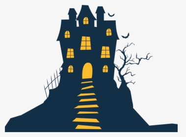 Haunted House Halloween Homeaway Clip Art - Haunted Staircase Clipart, HD Png Download, Free Download