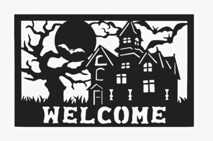 A Haunted Welcome Door Mat - Poster, HD Png Download, Free Download