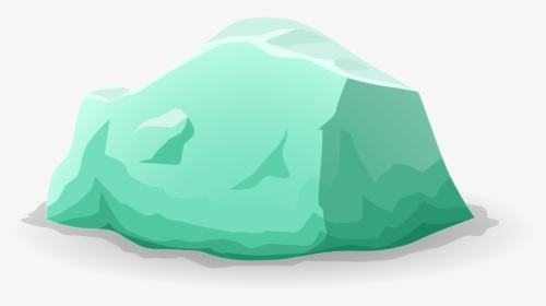Rocks Rock Mountain Teal Iceberg Ice Cold - Cartoon Icebergs Transparent, HD Png Download, Free Download