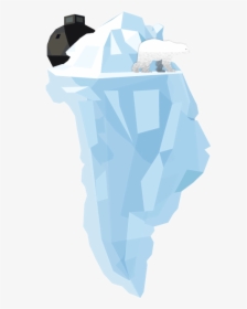 Illustration Showing The Map Of Greenland As Iceberg - Illustration, HD Png Download, Free Download