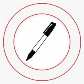 Sharpie Pen Illustration - Circle, HD Png Download, Free Download