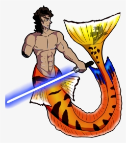 Anakin Skywalker By Big Wolf Pup - Anakin Skywalker As A Merman, HD Png Download, Free Download