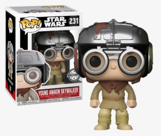 Young Anakin Skywalker In Podracer Outfit Pop Vinyl - Young Anakin Skywalker Pop, HD Png Download, Free Download