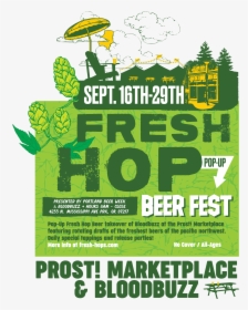 Portland Fresh Hop Pop-up Beer Fest - Flyer, HD Png Download, Free Download