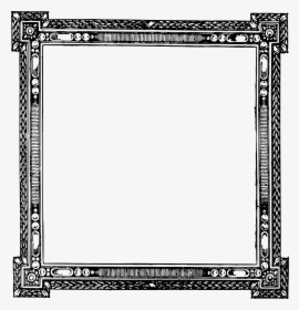 Simple Square Frame Clip Arts - Ppt Background Black And White, HD Png Download, Free Download
