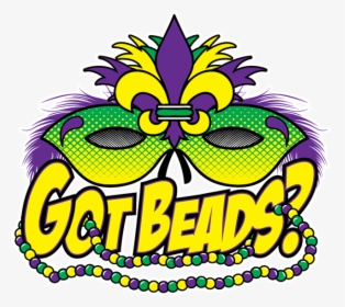 Mardi Orleans In Gras Invitation Wedding Bead Clipart, HD Png Download, Free Download